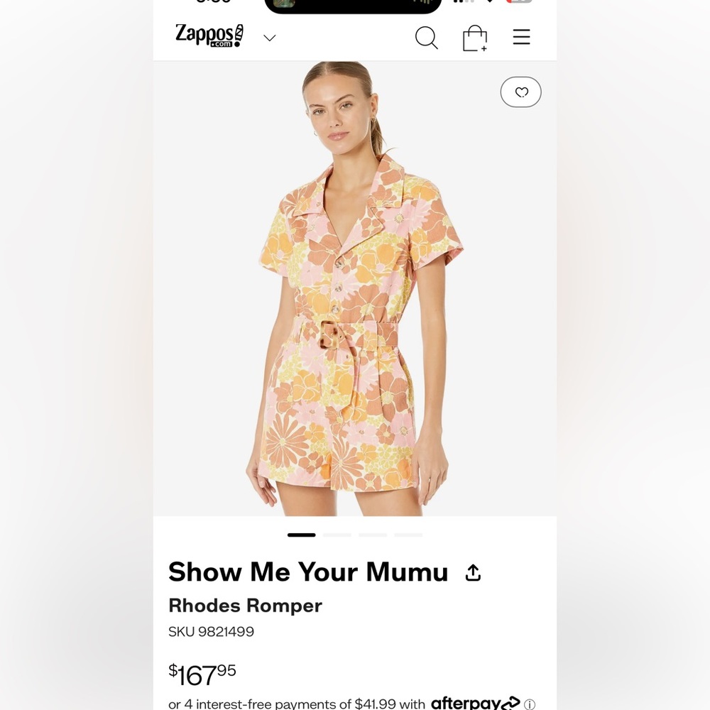 SHOW ME YOUR MUMU: RHODES ROMPER - RETRO GARDEN